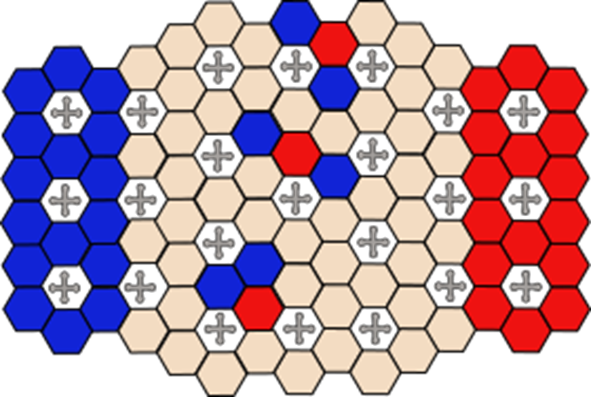 ZOP Checkers game board and capture examples