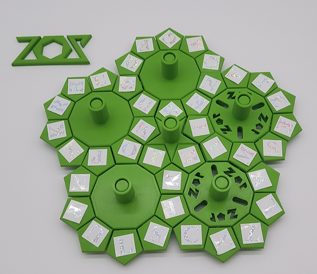 ZOP word game close-up